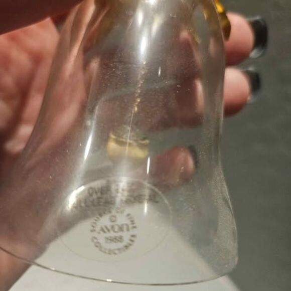 1988 Avon Fall Harvest Ceramic and Glass Decorative Bell 7" - Picture 4 of 5